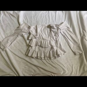 Off the shoulder dress top